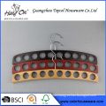 Colorful Wooden Tie Belt Scarf Hanger with 10 Holes